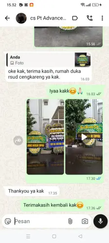 Testimonial Papan Bunga Pernikahan malang